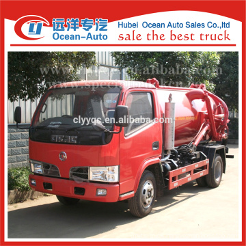 Small 3000L 4000L sewer vacuum truck with export mini truck